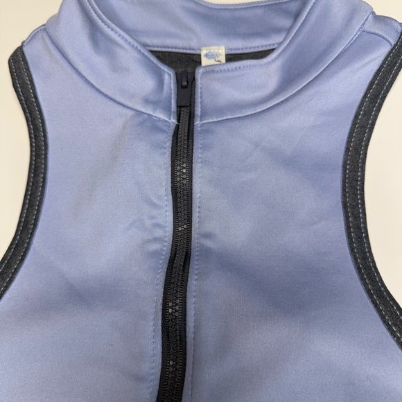 FP Movement by Free People Lavender and Charcoal Sports Bra Zip Front Size Small - Picture 3 of 6